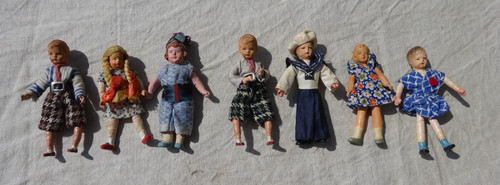 Alte puppenstubenpuppen - 7,