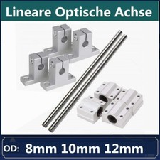 Linear Shaft Linearwelle Linearführung 8/10/12mm Linearlager Gleitschiene Set 3D
