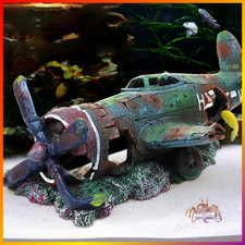 Aquarium Deko Flugzeug Höhle