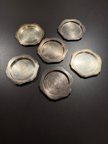 Versilberte untersetzer - versilberte,