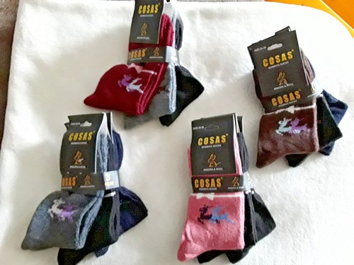 Paar damen wollsocken - 3,