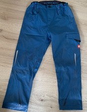Regenhose von Engelbert Strauss, Gr. 134-140, türkisblau, ungefüttert