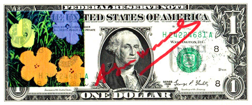 Warhol 1 dollarnote - a.,