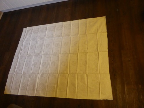 Tischdecke leinen antik - leinen, um