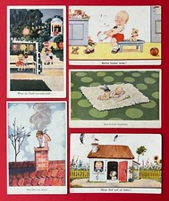 5 x Künstler AK 1926/35/39 Kinder Engel Schutzengel, Hund    ( 150584