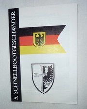 Broschüre, 5. SCHNELLBOOTGESCHWADER, Wappen ,Bundesmarine, Bilder+ Chronik