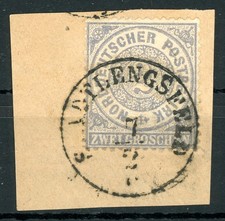 Norddt. Postbezirk: Mi.Nr.17 gestempelt Taxis-K1 "Stadtlengsfeld" (Fe 476A)