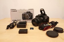 Canon EOS 2000D DSLR 24MP Kit 18-55mm F3.5-5.6 IS II Objektiv 16GB SD