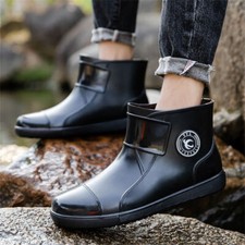 Versatile Knöchel Kurze Regenstiefel Wasserdichte Rutschfeste GummiSchuhe