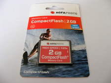 2 GB Compact Flash Card 120x HIGH SPEED (  2GB CF Karte ) AGFAPHOTO Neu