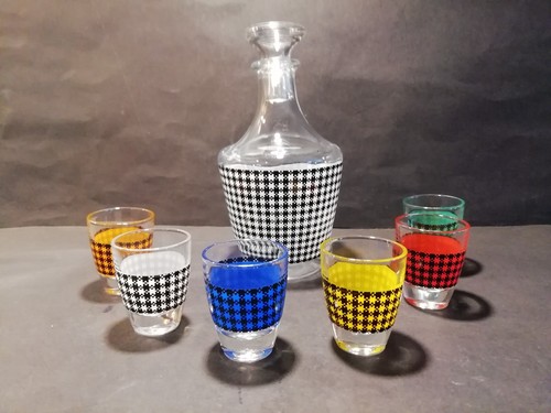 Likör karaffe 6 gläser - &,