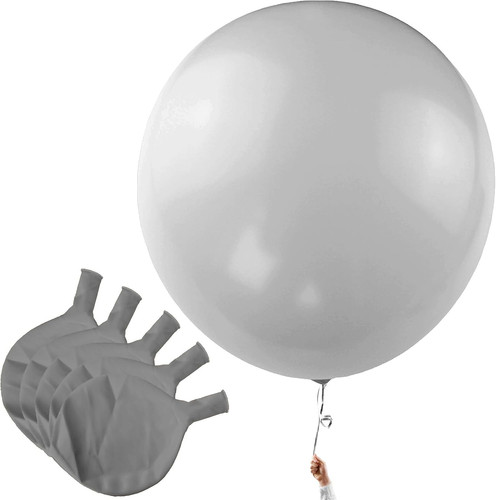 Xxl silberner luftballon x - xxl, 5