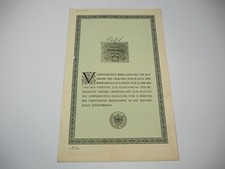 Patent Urkunde Macholl Cognac