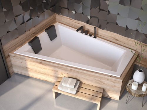 Badewanne eckbadewanne slim - eckbadewanne,