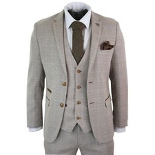 Herrenanzug 3 Teilig Beige
