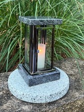 Edelstahl Grablaterne