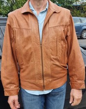 Herren Lederjacke, Bexleys, Gr. ca. 54, hellbraun