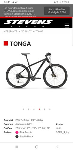 Stevens tonga mtb - tonga,