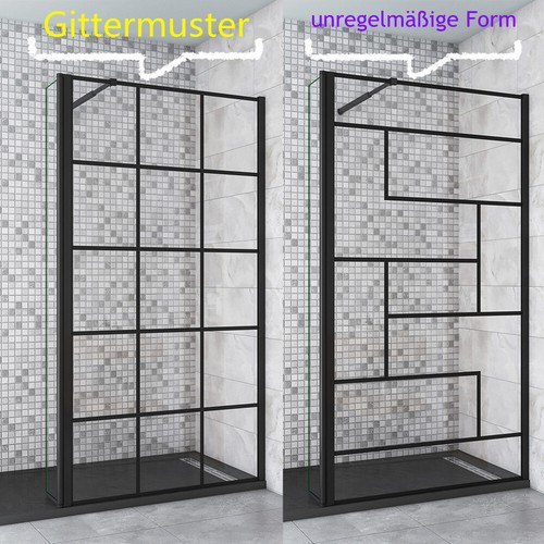 Schwarze duschwand nano esg - schwarze, nano+esg