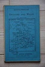Bartholomew's Map of England and Wales Sheet 30 Surrey sehr alt