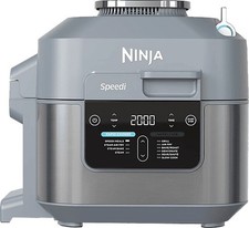 NINJA ON400EU Speedi Rapid Cooking System Multikocher 1760 Watt Sea Salt Grey