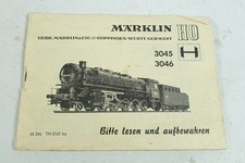 ORIGINAL Märklin 3045 3046 Dampflok N 205 DSB H0 Anleitung Bedienungsanleitung !