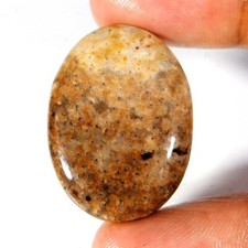 29,05Cts. Natürlicher Indonesien VERSTEINER Palmenachat Oval Cabochon Lose Ed...