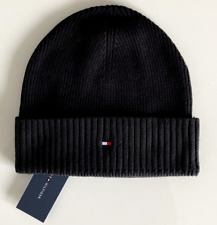 Tommy Hilfiger Strickmütze schwarz Wolle Einheitsgröße ( Size : OS )
