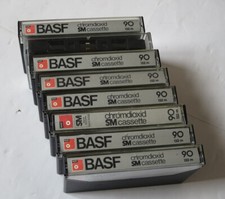 8x BASF chromdioxid SM 90 einst leere Kassetten