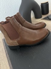 NEU Damen Stiefel Stiefelette Schuhe Chelsea Boots Schuhe beige braun Gr. 39