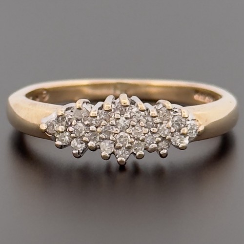 Cluster diamantring kt - cluster-diamantring,