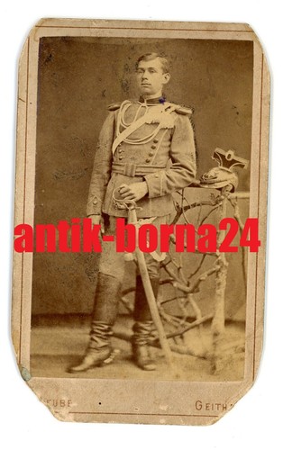 Portrait foto cdv - foto, soldat