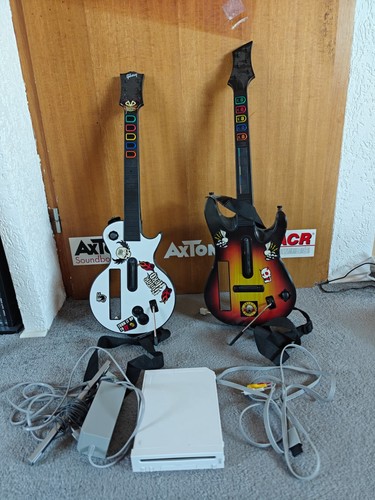 Wii konsole x guitar - guitar, hero