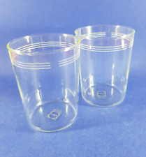 retro/vintage 2er Set Teegläser Gläser Schott 50er 60er - 9 cm Ersatzgläser TOP