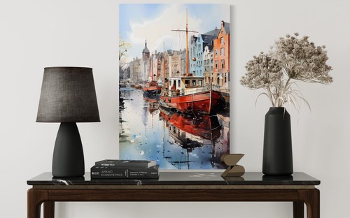 Amsterdam leinwandbild canvas - leinwandbild,