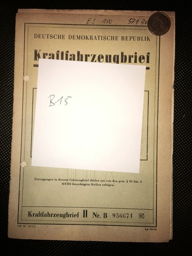 150 ddr kfz brief - 150/1,