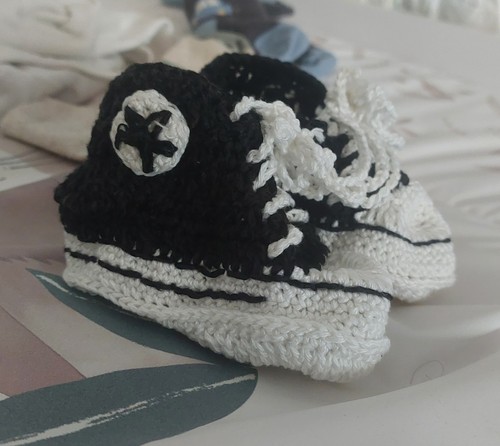 Neu baby häkelschuhe chucks - baby,