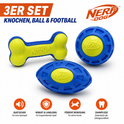 Nerf dog hundespielzeug set - hundespielzeug,