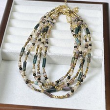 Damen Tigeraugen-Halskette mit