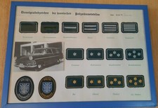 16 POLIZEI Abzeichen GRÜN 16 x HESSEN 1966-1974 Patch DGA Sammlung KONVOLUT