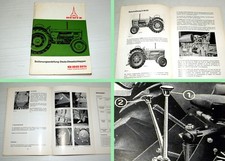 Deutz D 8005 Schlepper mit F6L 812 Bedienungsanleitung Wartung Pflege 1965