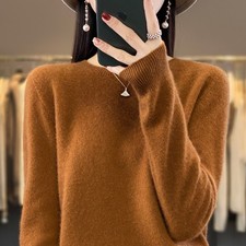 Women 100% Wool Soft Sweater