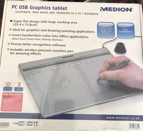 Medion usb grafiktablett - medion, pc