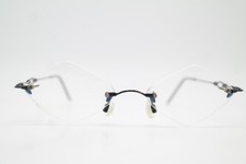 Vintage Brille COLLECTION 2000 317 Schwarz Mehrfarbig Randlos Brillengestell