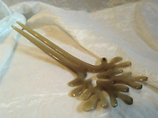 Haarnadel NABILA aus hellbraunem Horn, Haarschmuck