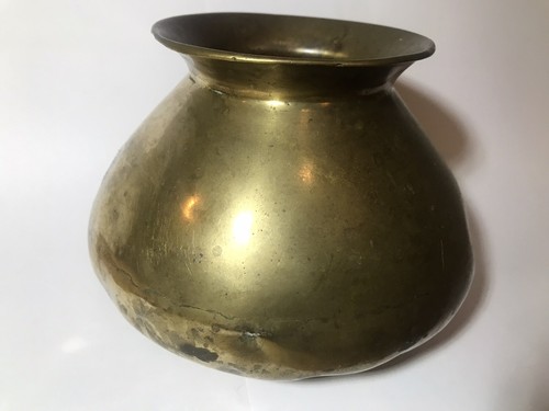 Massiver messing topf schale - massiver,