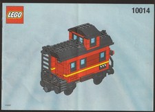 Lego My Own Train 10014 NUR Bauanleitung Zug Waggon Rot