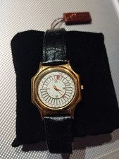 Laurine Damenuhr Vergoldet Lederarmband Analog Quarz Ungetragen