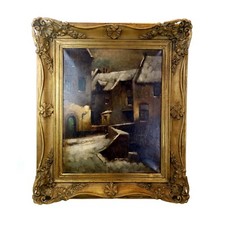 Winterliche Gassenansicht in