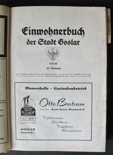 Einwohnerbuch der stadt - einwohnerbuch,